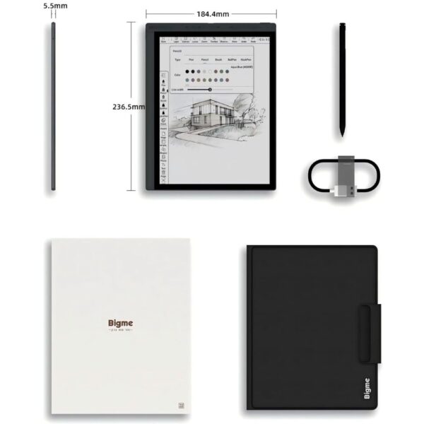 Bigme 10.3" Color E-Ink Read-Write Tablet (included stylus and magnetic cover) - Image 5