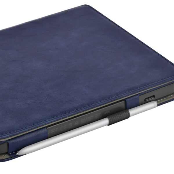 Leather Cover with Hand Strap Stand Card Slot for Kobo libra - Image 4