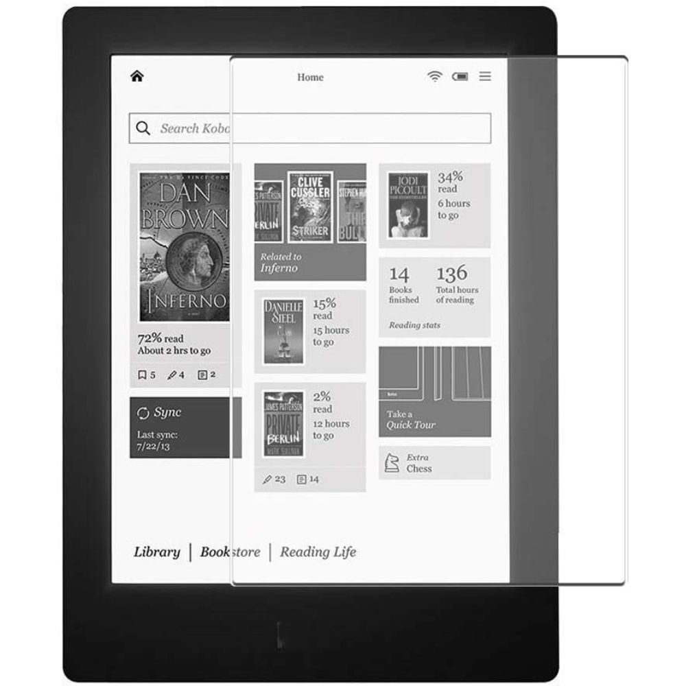 واقي شاشة غير لامع لجهاز Kobo Aura Edition 2